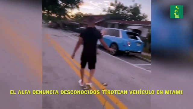 El Alfa denuncia desconocidos tirotean vehículo en Miami