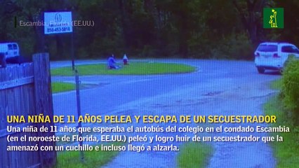 Una niña de 11 años pelea y escapa de un secuestrador en Florida