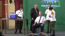 El presidente de México se vacuna con AstraZeneca