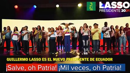 Guillermo Lasso es el nuevo presidente de Ecuador.