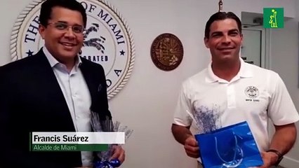 David Collado se reúne con alcalde de Miami; presentará plan a agentes de viajes y touroperadores
