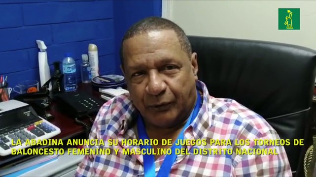 La Abadina anuncia su horario de juegos para los torneos de baloncesto femenino y masculino del Distrito Nacional