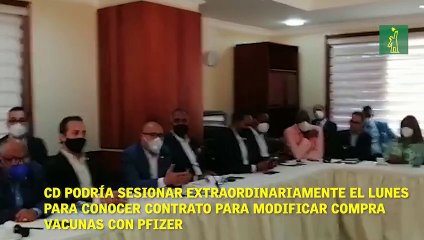 CD podría sesionar extraordinariamente el lunes para conocer contrato para modificar compra vacunas con Pfizer
