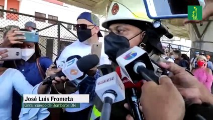 General del cuerpo de Bomberos del D.N. habla sobre el incendio de Aro y Pedal