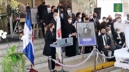 Palabras de Nelly Josefina Flores, esposa del Caballo Mayor y Carolina Mejía, Alcaldesa del DN, en funeral de Johnny Ventura