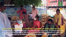 Nueva variante alerta a la India que ya supera los 30 millones de casos