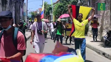 Colombia protesta de forma pacífica en su celebración de Independencia
