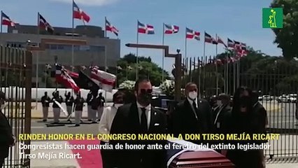 Rinden honor en el Congreso Nacional a Don Tirso Mejía Ricart