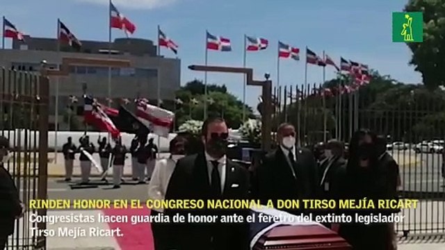 Rinden honor en el Congreso Nacional a Don Tirso Mejía Ricart