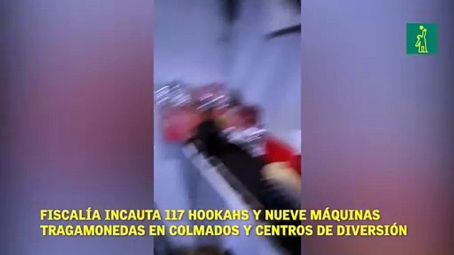 Fiscalía de Santo Domingo Este ocupa 117 hookahs y nueve máquinas tragamonedas en colmados y centros de diversión