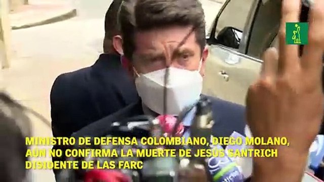 Ministro de Defensa colombiana, Diego Molano, aún no confirma la muerte de Jesús Santrich disidente de las FARC