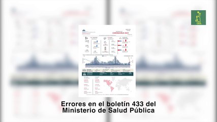 Errores en el boletín 433 del Ministerio de Salud Pública