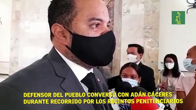 Defensor del Pueblo conversó con Adán Cáceres durante un recorrido que realizó por los recintos penitenciarios