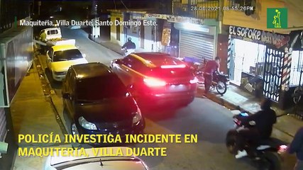 Policía Investiga incidente en Maquiteria, Villa Duarte
