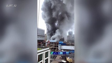 Espectacular incendio en el centro de Londres