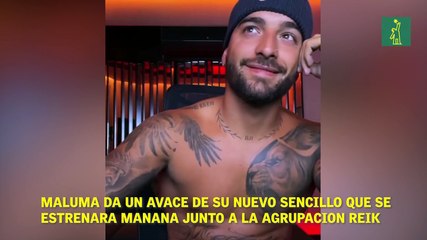 Maluma da un avance de su nuevo sencillo que se  estrenará mañana junto a la agrupación REIK.