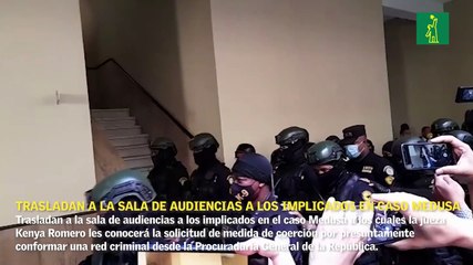 Trasladan a la sala de audiencias a los implicados en el caso Medusa