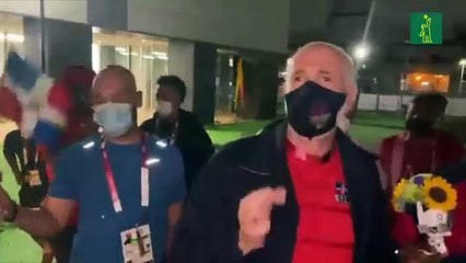 Así recibieron a Zacarías Bonnat en la Villa Olímpica