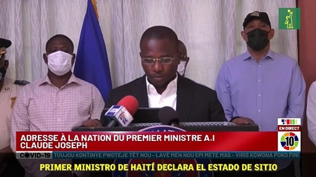 Primer ministro de Haití declara el estado de sitio.