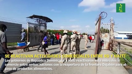 Se reactivan actividades comerciales entre RD y Haití