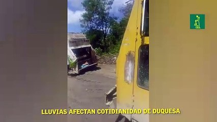 Lluvias afectan cotidianidad de Duquesa