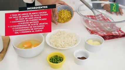 Receta para la merienda escolar: Tortitas de arroz y jamón