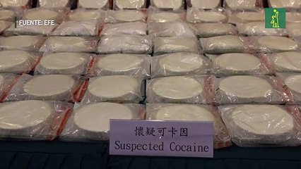 Hong Kong intercepta el mayor alijo de cocaína llegado en avión en 20 años
