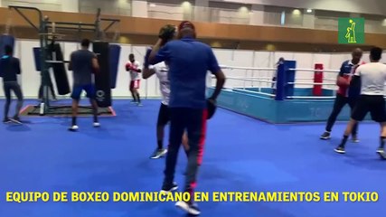 Equipo de boxeo dominicano en entrenamientos en Tokio