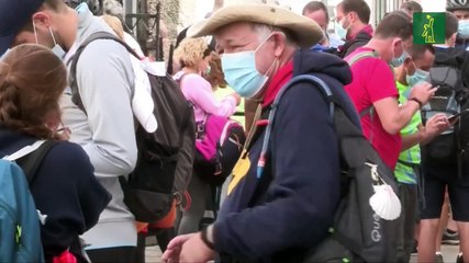El coronavirus no frena la peregrinación a Santiago