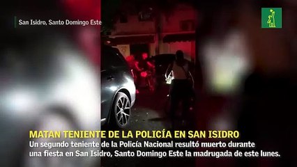Matan teniente de la Policía en San Isidro