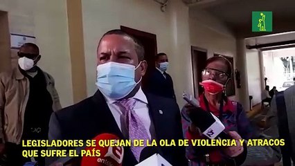 Legisladores se quejan de la ola de violencia y atracos que sufre el país