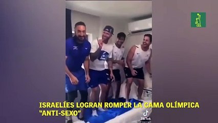 Israelíes logran romper la cama olímpica “anti-sexo”