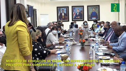 Ministro de Educación se reúne con representantes de Colegios privados para consensuar el retorno a las aulas