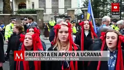 Protestas en Londres exigen revisar apoyo a Ucrania