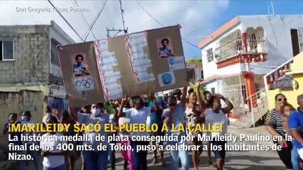 Marileidy Paulino hizo historia en Tokio y sacó al pueblo a la calle