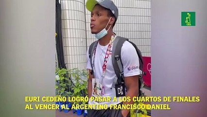 Euri Cedeño pasar a los cuartos de finales  al vencer al argentino Francisco Daniel