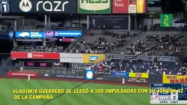 Vladimir Guerrero Jr. llegó a 100 impulsadas con su jonrón 42 de la campaña