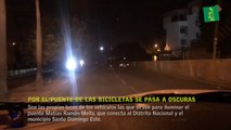 Por el puente de las Bicicletas se pasa a oscuras