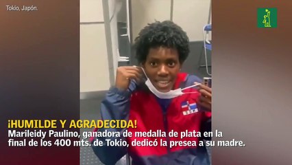 Marileidy Paulino dedicó la medalla de plata a su madre