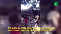 Así quedó el hotel donde falleció el exsenador Jean Gabriel Fortune tras temblor en Haití