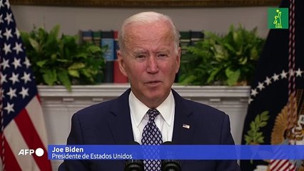 Biden cita "creciente" amenaza de atentado del EI al justificar retirada de Kabul