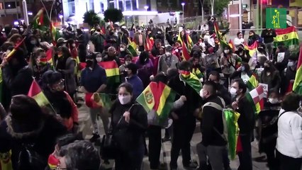 Jornada de masivas marchas oficialistas y contrarias a una ley en Bolivia