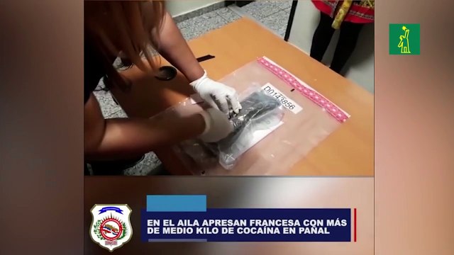 DNCD apresa francesa en el AILA con más de medio kilo de cocaína escondidos en un pañal