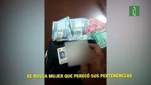 Se busca mujer que perdió sus pertenencias