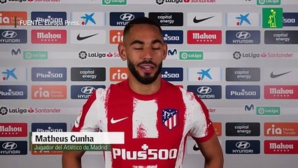 Cunha asegura que debutar con el Atlético de Madrid es un "sueño hecho realidad"