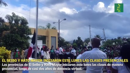 Provincias de El Seibo y Hato Mayor iniciaron este lunes las clases presenciales