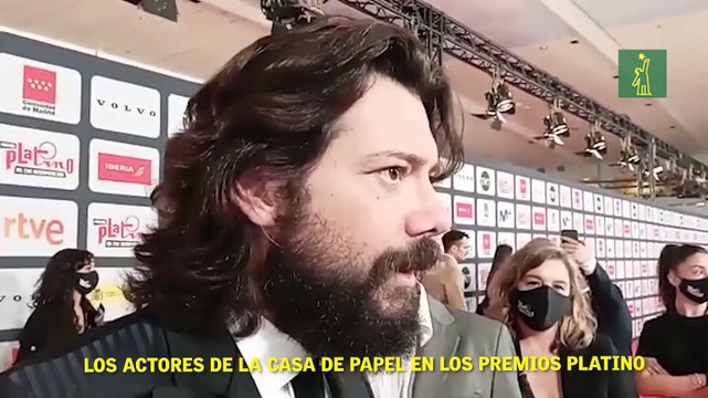 Los Actores de la casa de papel en los premios platino