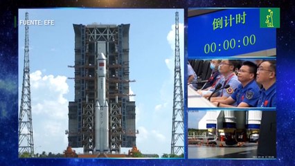 China lanza con éxito nave con materiales y víveres para su estación espacial