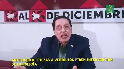 Ante robo de piezas a vehículos piden intervención de la Policía