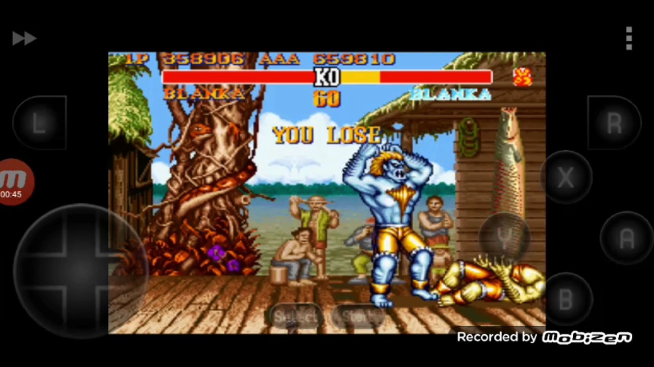 Street Fighter II Turbo: Hyper Fighting Blanka vs Blanka Blanka é derrotado por Blanka clone